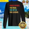 mens christopher the man the myth the legend sweater