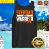 mens stepdad kidney cancer awareness warrior orange ribbon tank top