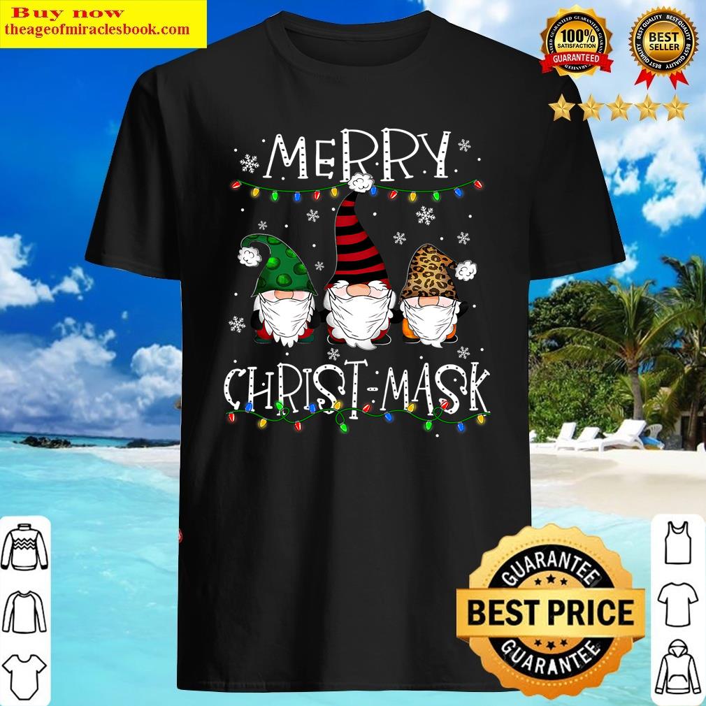 Merry Christmask Gnome Funny Family Xmas Kids Adults Shirt