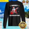 merry quarantine christmas santa claus family xmas sweater