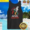 monster santa a monster santa claus with he sees you when you are sleeping caption tank top