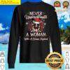never underestimate a woman with german shepherd christmas sweater