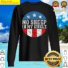 no sheep in my circle funny sarcastic sheeple retro us flag premium sweater