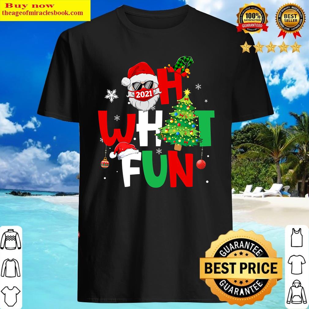 Oh What Fun Christmas With Wreath And Tree Costume Kids Shirt