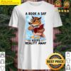 owl a book a day keeps reality away classic shirt