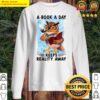 owl a book a day keeps reality away classic sweater