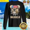 pitbull merica patriotic dog lovers us flag 4th of july long sleeve sweater