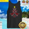 red plaid christmas dinosaur pajamas kids t rex xmas tree tank top