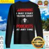 red warning podcasts podcast sweater