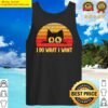 retro i do what i want with my cat funny gift tank top