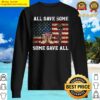 retro us veteran all gave some some gave all memorial day tank top sweater