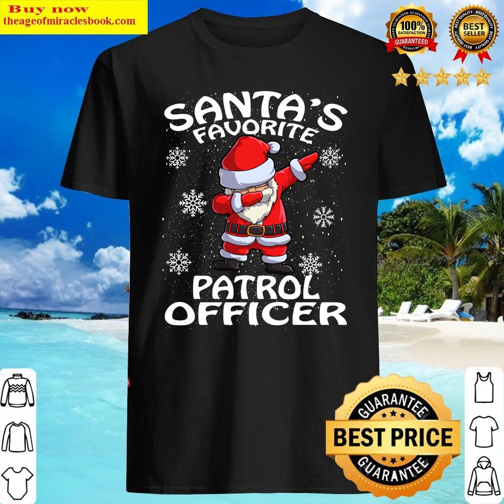 Santa’s Favorite Patrol Officer Christmas Long Sleeve Shirt