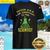 sister aka lab assistant mad scientist science sister sis costume shirt