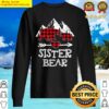 sister bear christmas pajama red plaid buffalo family sweater