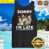 sorry im late my chickens were out funny chicken premium tank top
