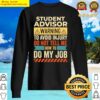 student advisor warning sweater