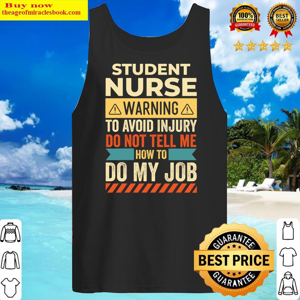student nurse warning tank top