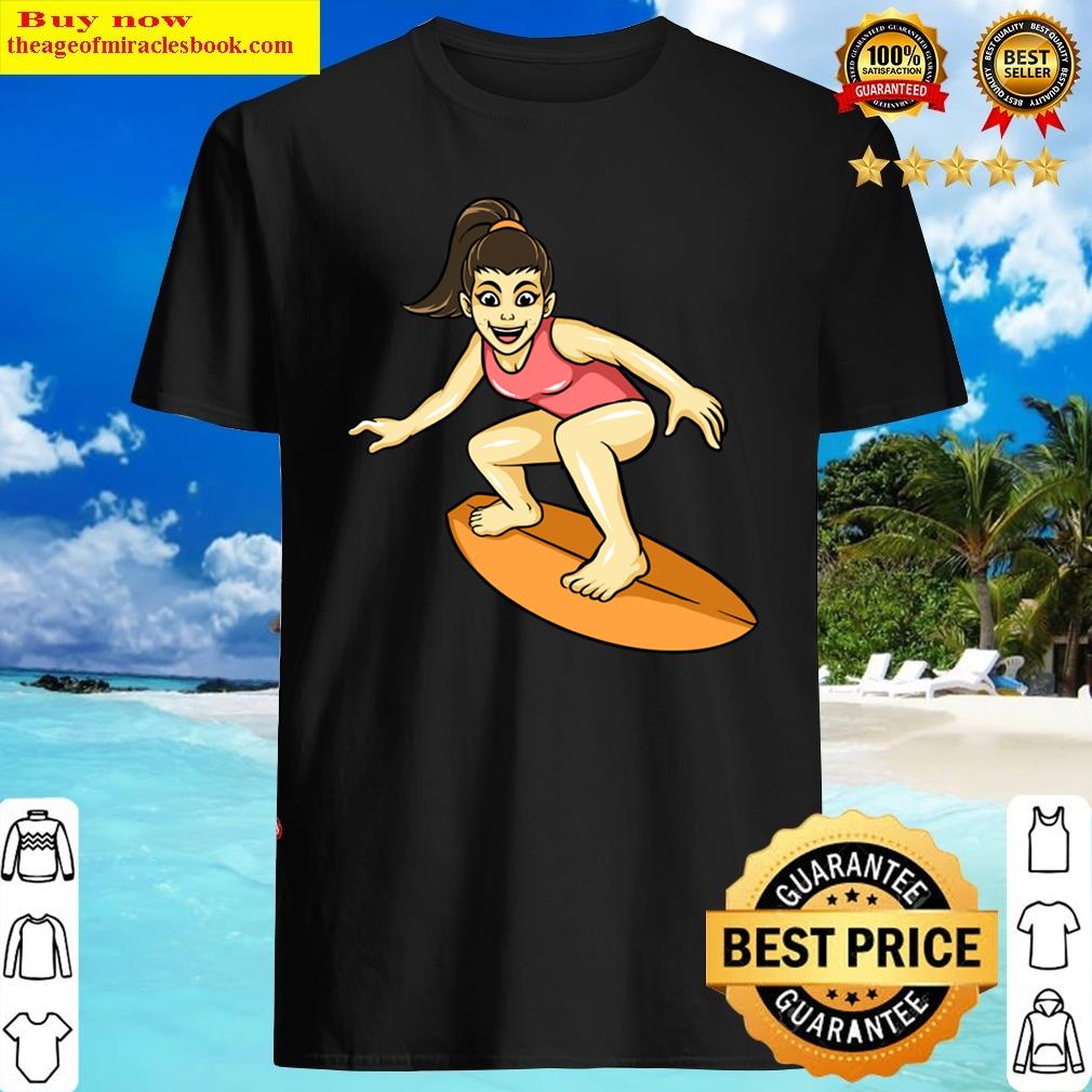 Surfing Girl Summer Shirt