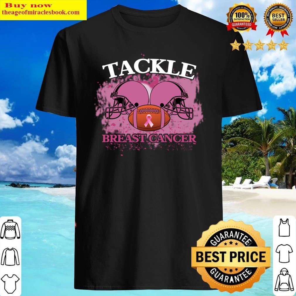 Tackle Breast Cancer Tackle Football Pink Ribbon Shirt