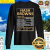 thanksgiving christmas hash browns nutritional facts labels premium sweater