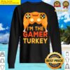 thanksgiving gamer turkey controller video gamer kids boys sweater