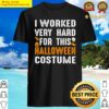 this is my halloween costume funny simple halloween adult shirt