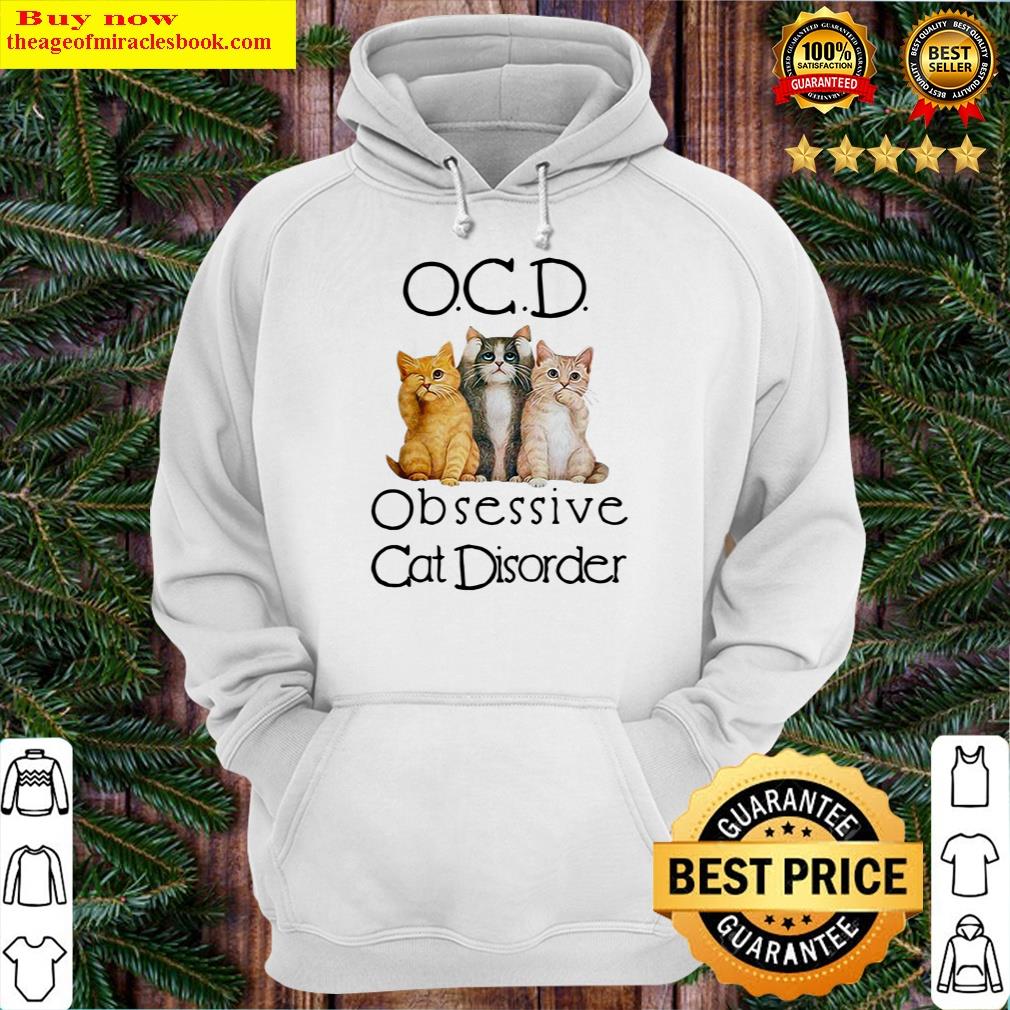 Three Cats Ocd Obsessive Cat Disorder Canvas Pillow Shirt Hoodie