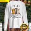 three cats ocd obsessive cat disorder canvas pillow sweater