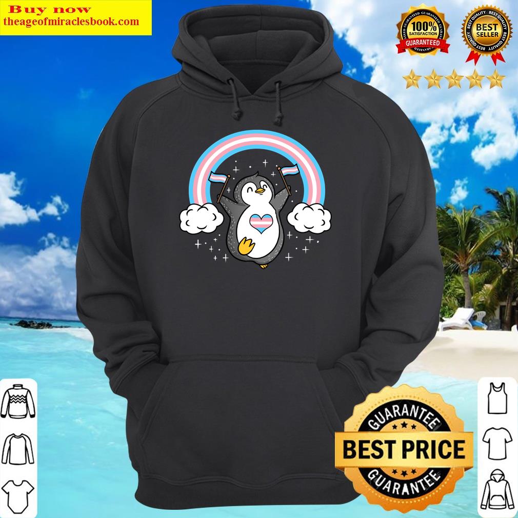 trans pride penguin transgender pride hoodie