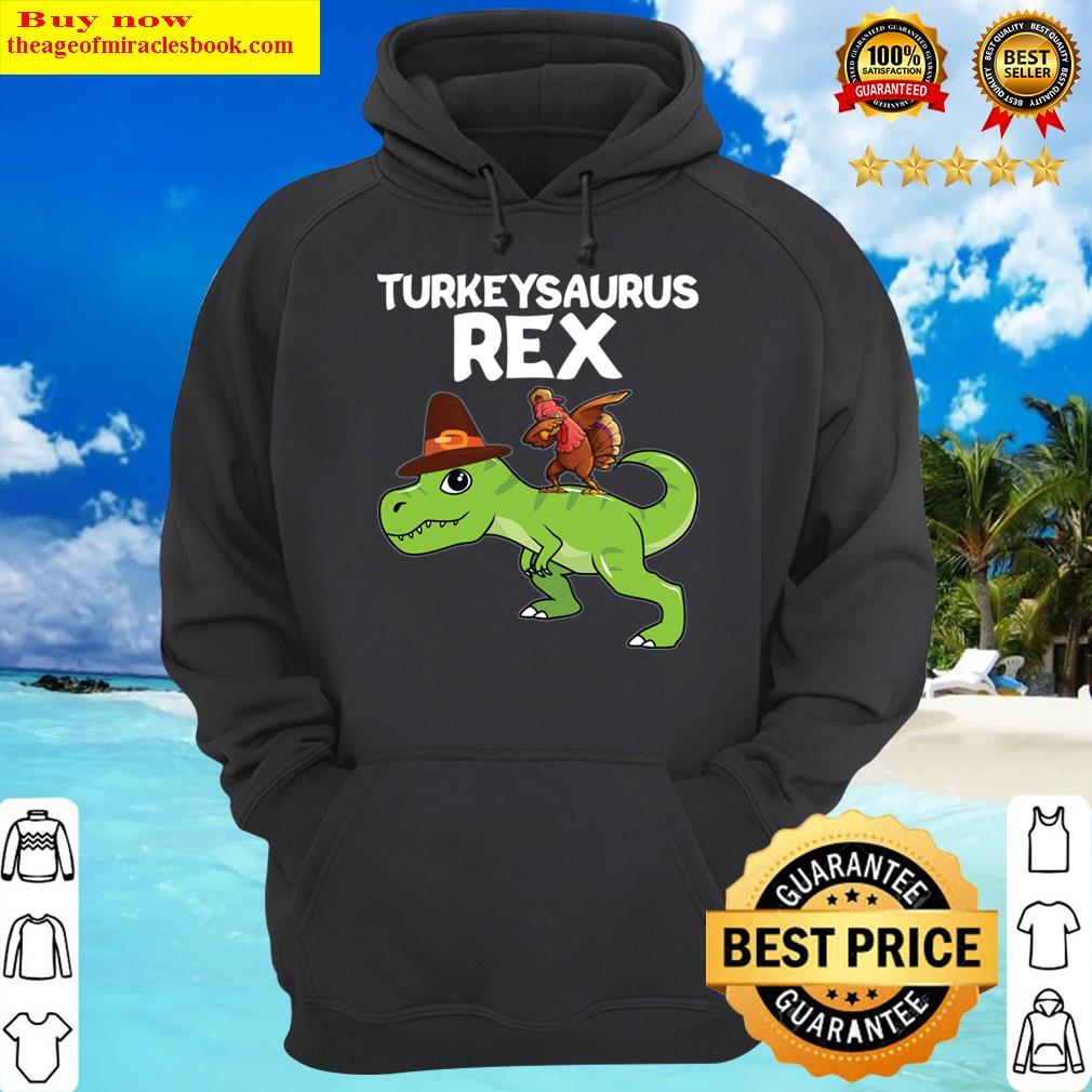 turkeysaurus rex dabbing turkey crew funny turkey lovers hoodie