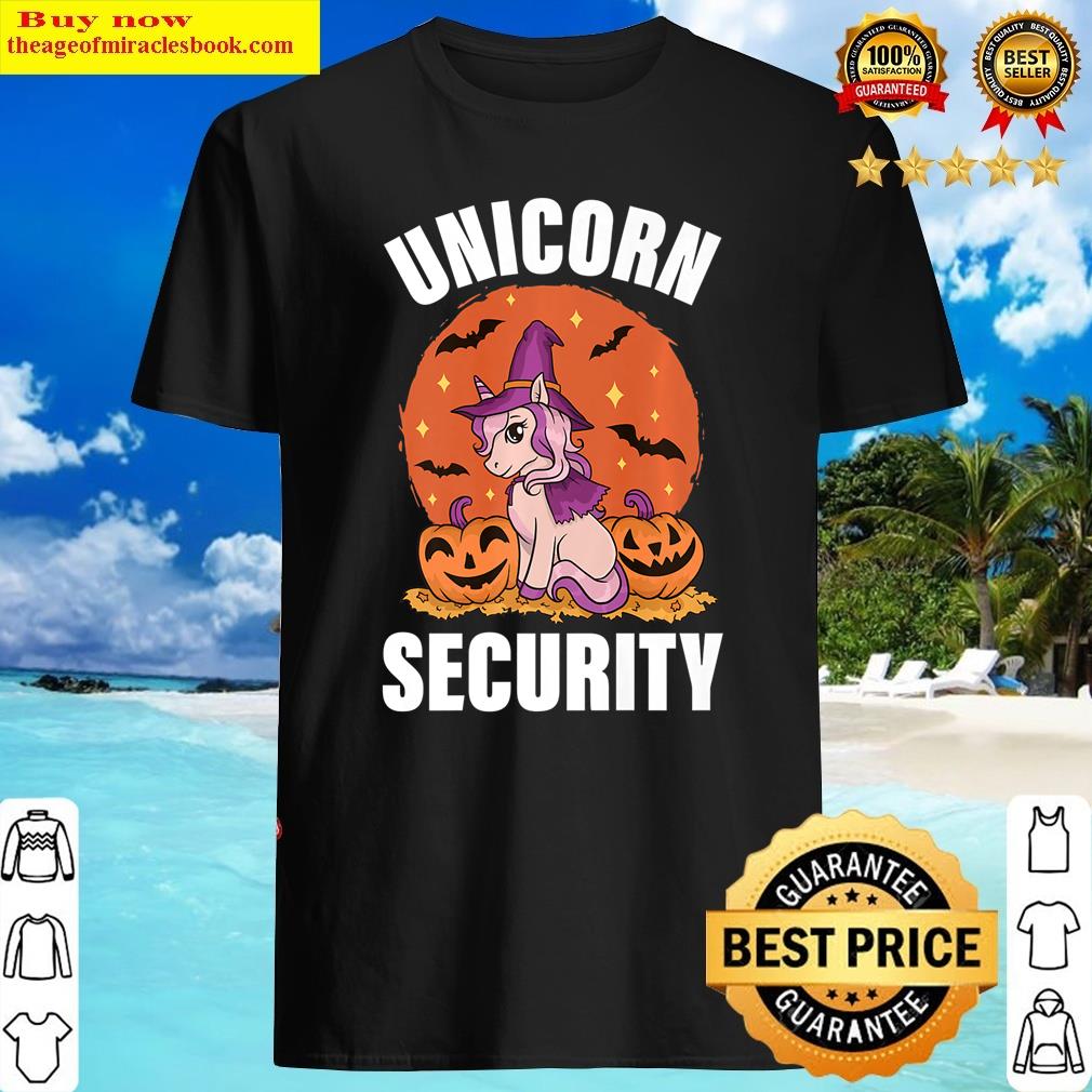 Unicorn Security Halloween Costume Parent Father Daughter Premium Shirt