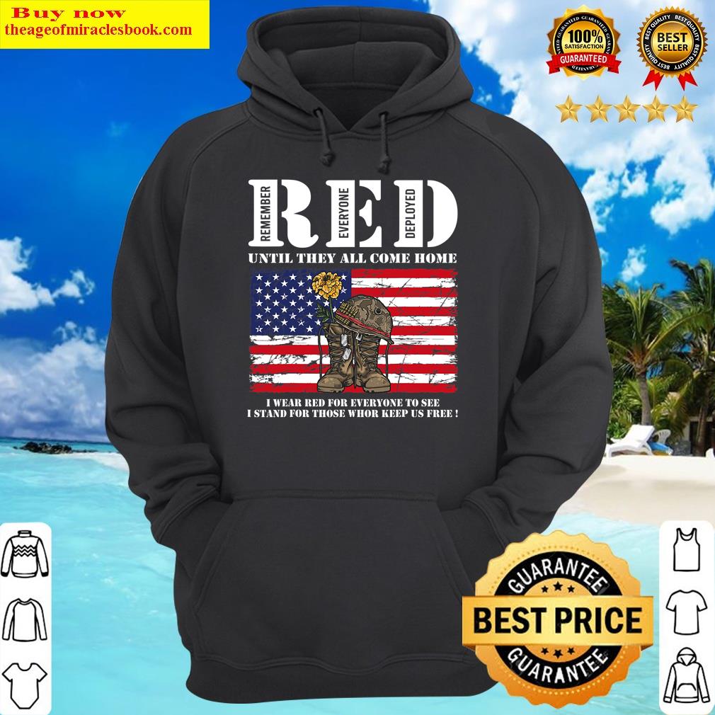 until they come home my soldier red friday veterans day hoodie