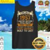vintage 1957 64th birthday party ideas for men women him her tank top