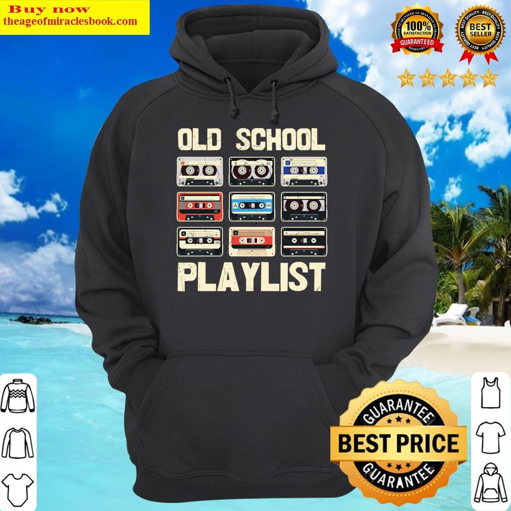vintage cassette tape music old school playlist hoodie