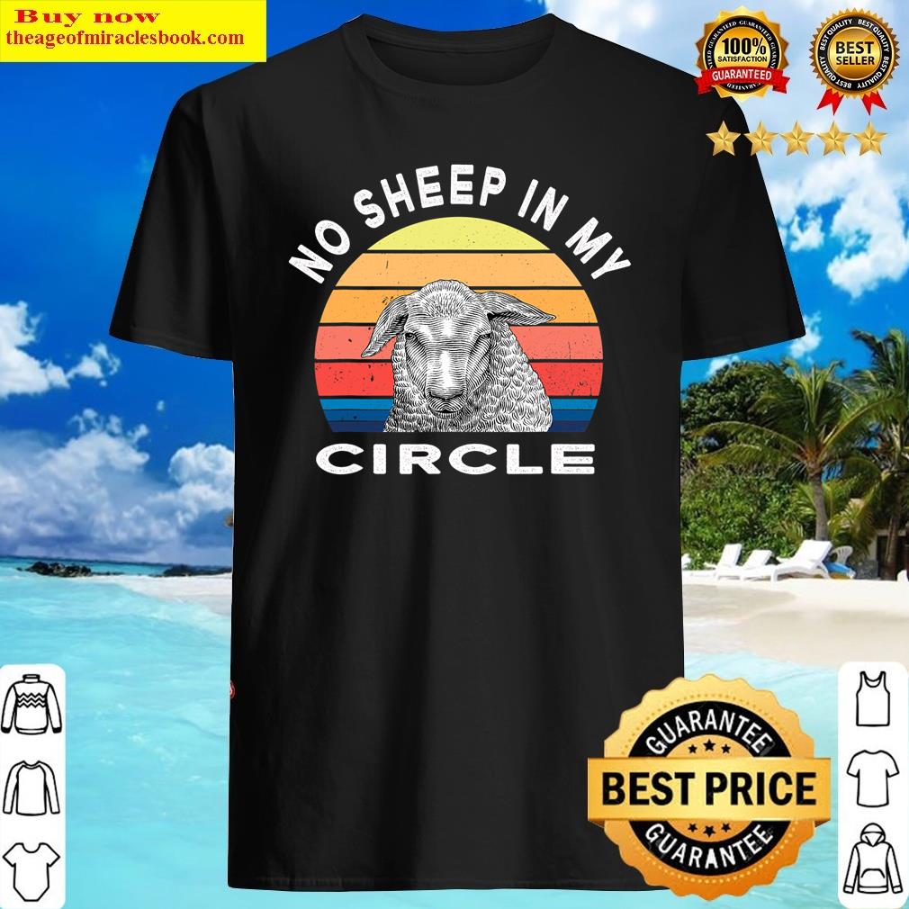 Vintage No Sheep In My Circle Retro Anti Biden, Anti Liberal Shirt