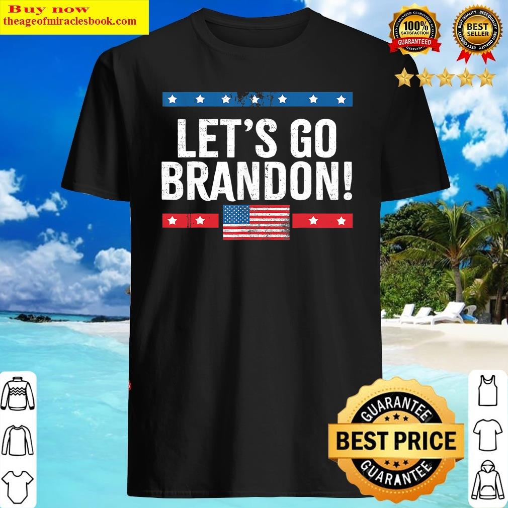 Vintage Old American Flag Let’s Go Brandon Shirt