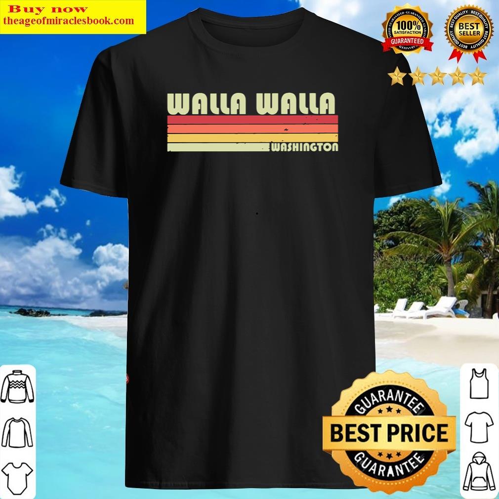 Walla Walla Wa Washington, Lustiges Geschenk Fr Stadt, Heim, Retrostil Shirt