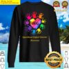 we wear rainbow hands colors for odd awareness sweater