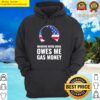 whoever voted biden owes me gas money limited hoodie