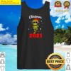 womens elf wearing mask christmas 2021 cute matching family v neck copy tank top
