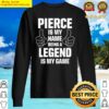womens family surname pierce funny reunion last name tag v neck sweater