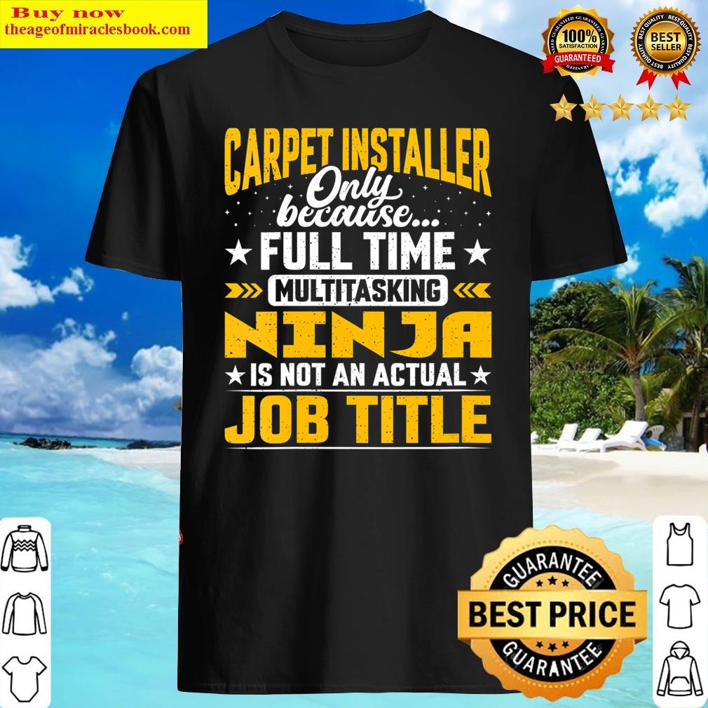 Womens Funny Carpet Installer Job Title V-neck Shirt