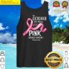 womens in october we wear pink ribbon breast cancer awareness tee v neck tank top