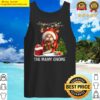 womens the mamy gnome christmas family matching group costume v neck tank top