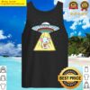 womens ufo abduction elephant playing guitar v neck tank top