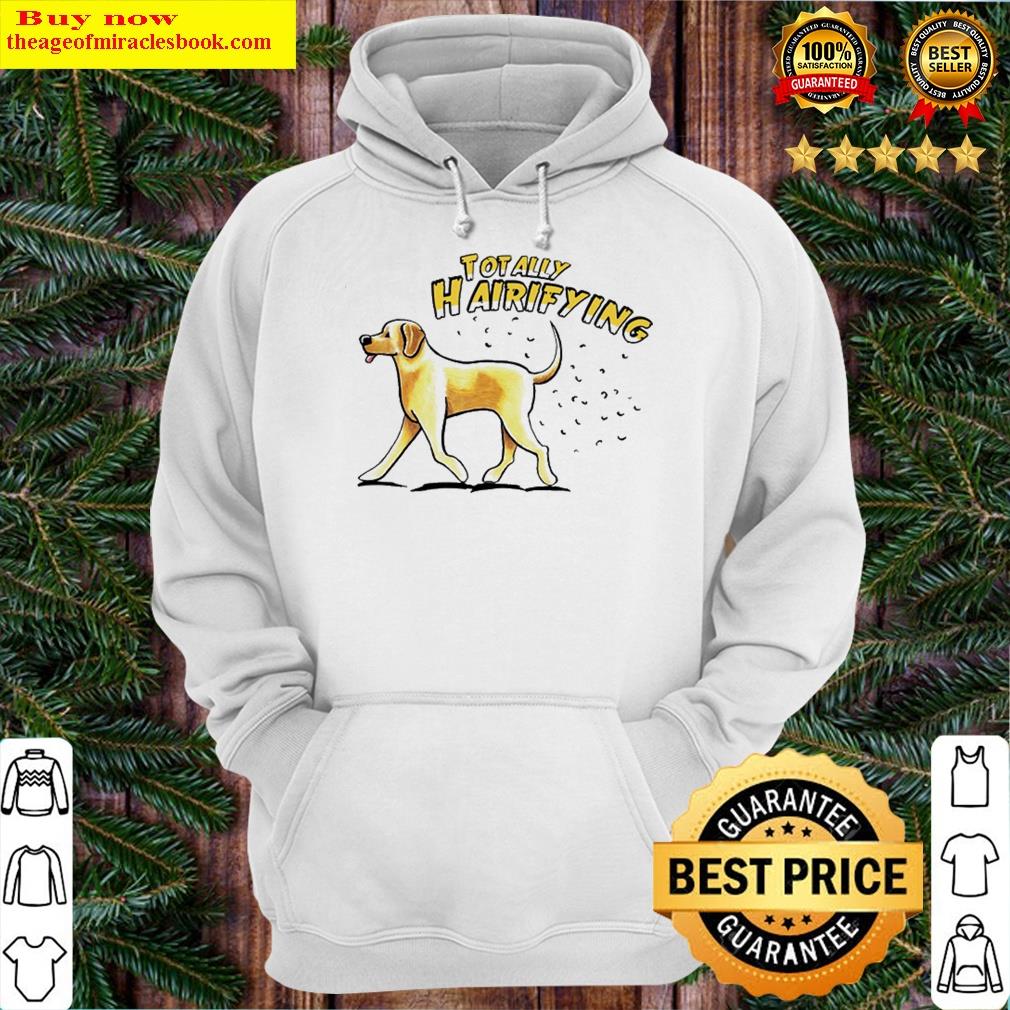 yellow lab totally hairifying essential hoodie