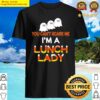 you cant scare me im a lunch lady halloween ghost classic shirt