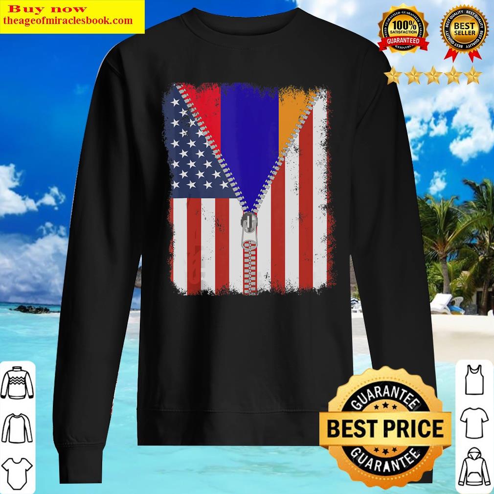 Armenian Zip Armenia Artsakh Flag Tank Top Shirt Sweater