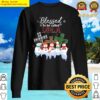 blessed to be called lola cross christmas snowman long sleeve sweater