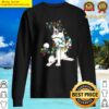 boider collie dogs tree christmas lights xmas for pet lover premium sweater